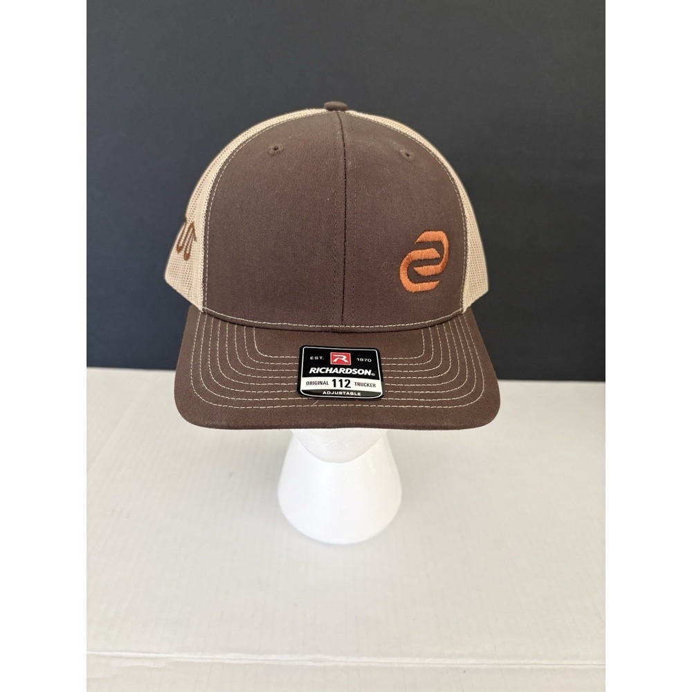 NEW Richardson 112 Trucker Hat Brown Tan Snapback Embroidered Western Ranch Cap